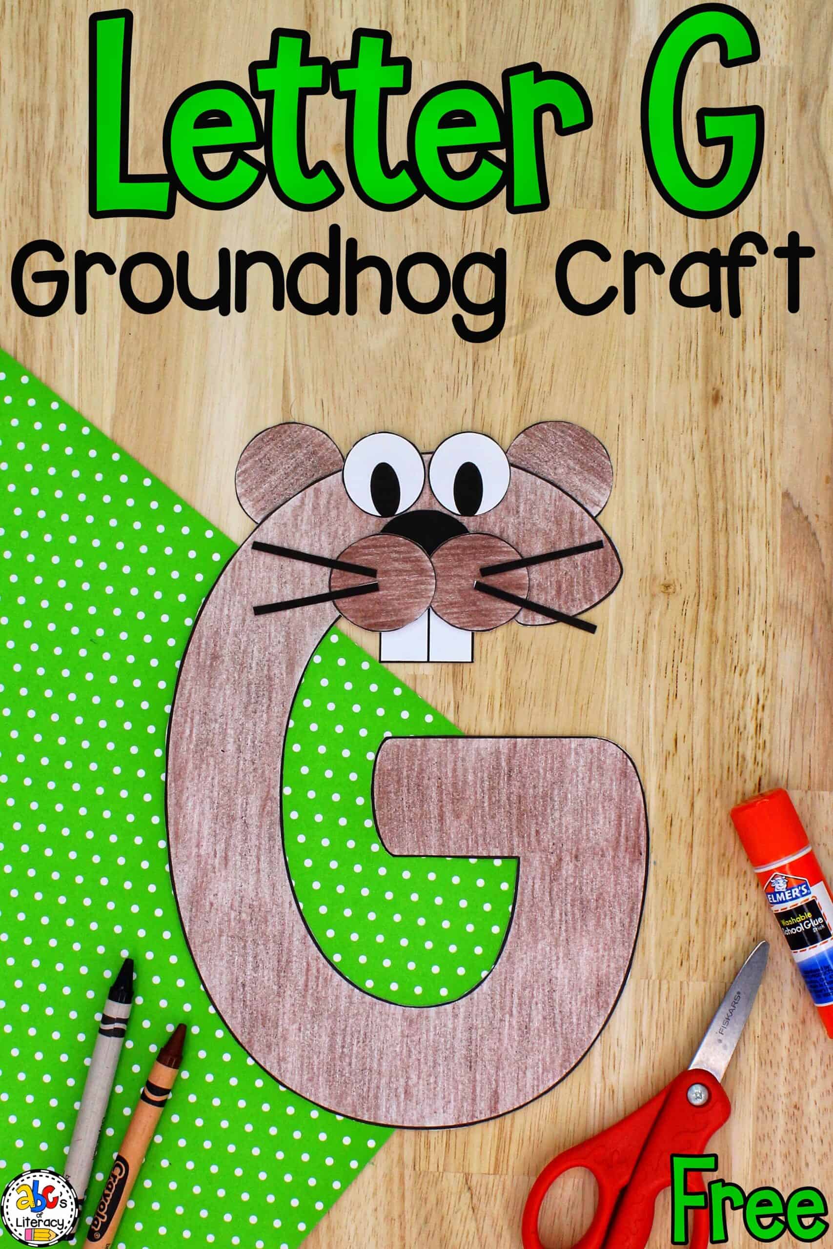 letter g groundhog craft